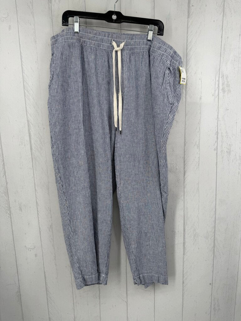 22 pinstripe drawstring pants