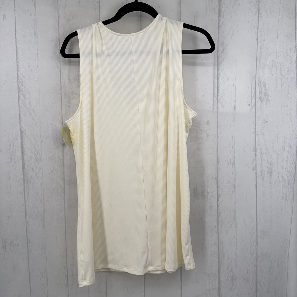 18/20 ribbed lace trim tank