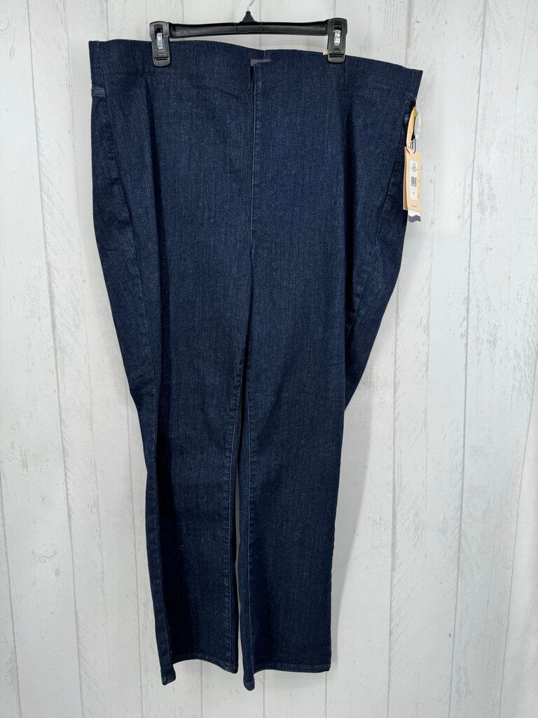 2x pull-on slim bootcut jeans