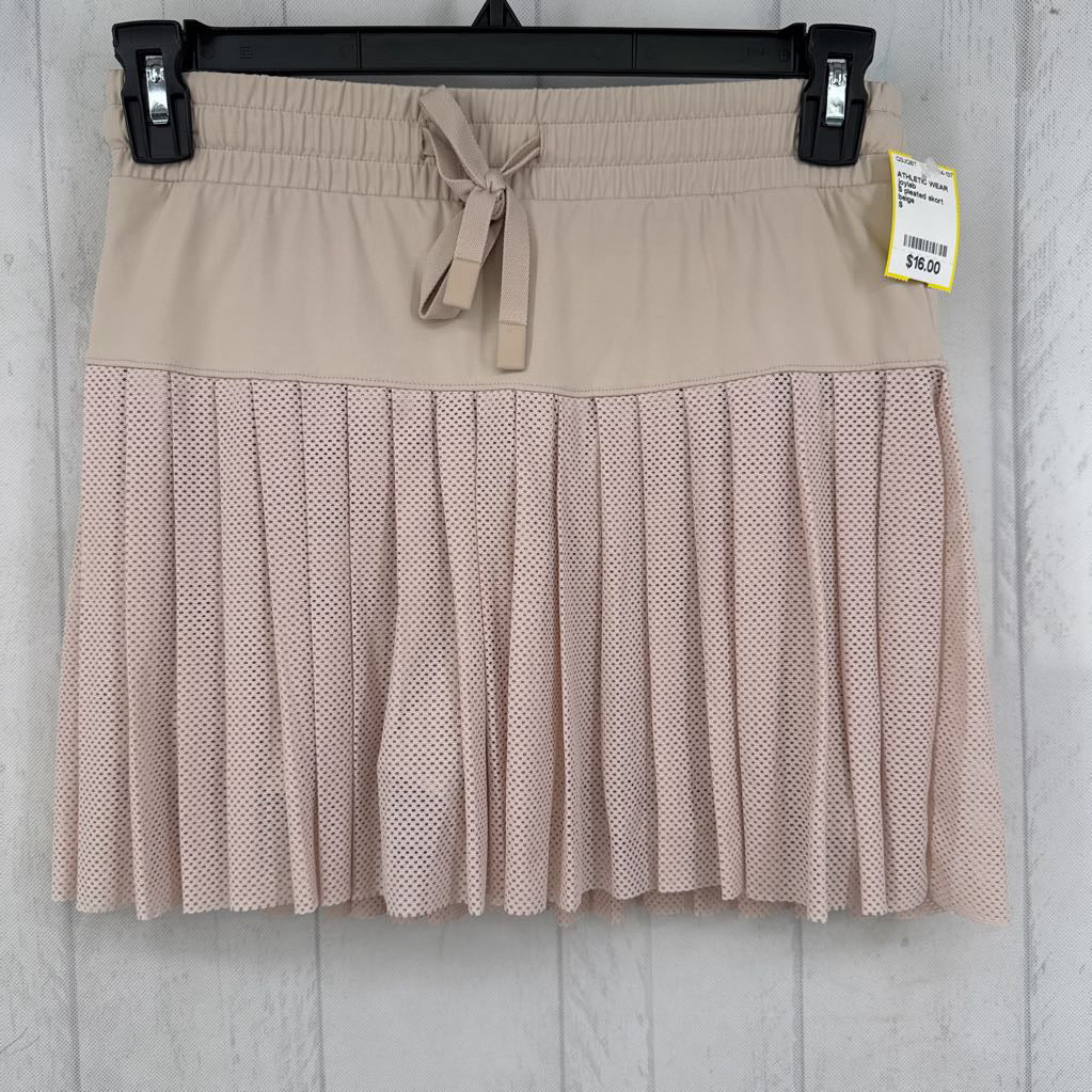 S pleated skort
