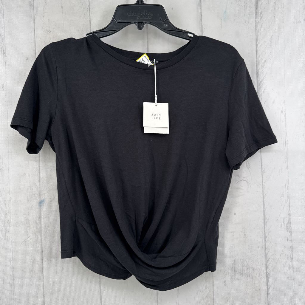 M gathered hem s/s tee