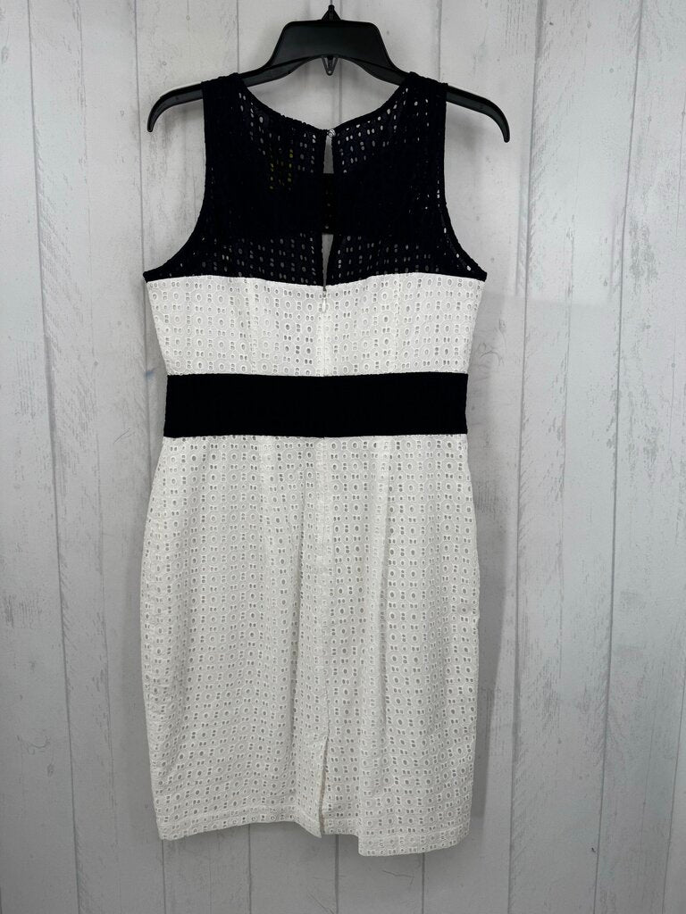 10 colorblock eyelet slvls dress