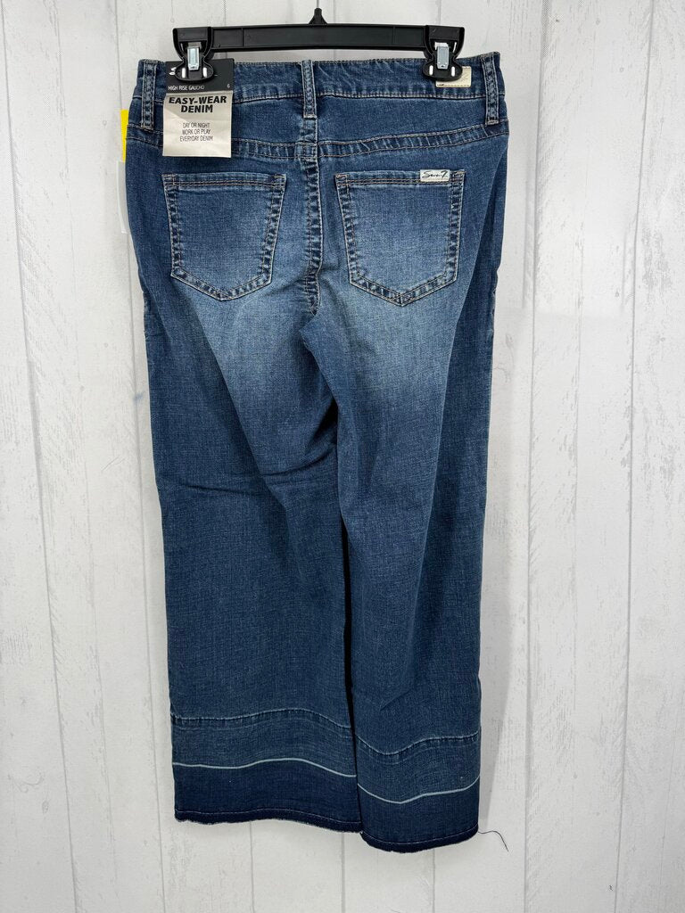 R69 6 hi-rise denim gaucho