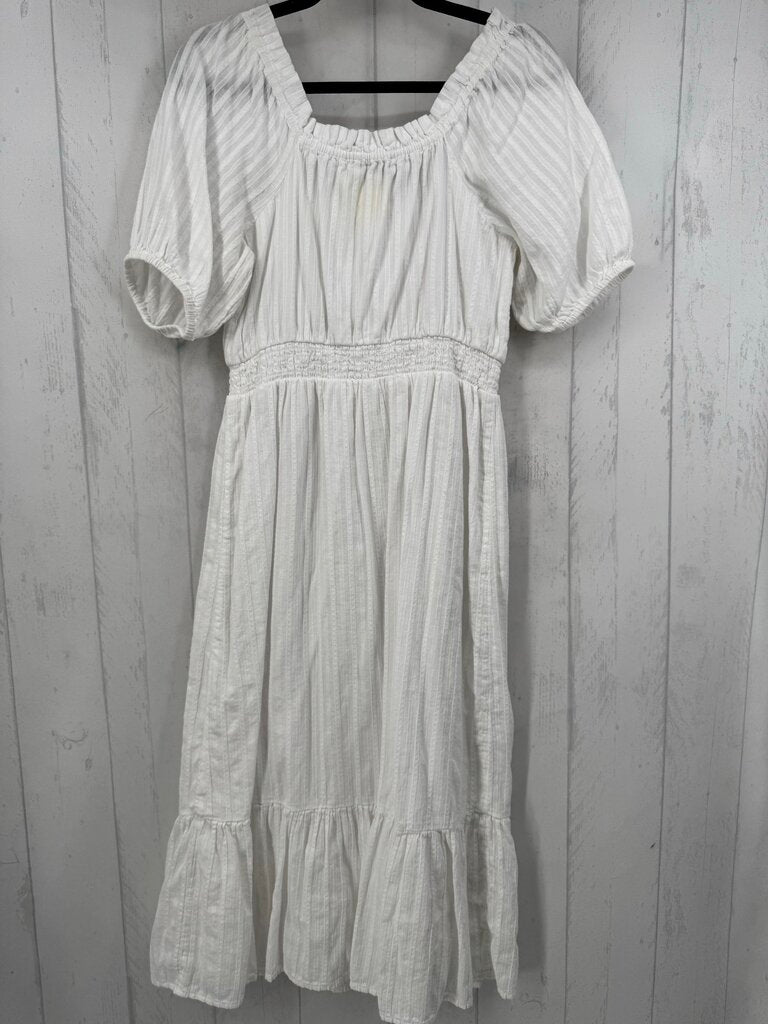 M textured s/s maxi dress