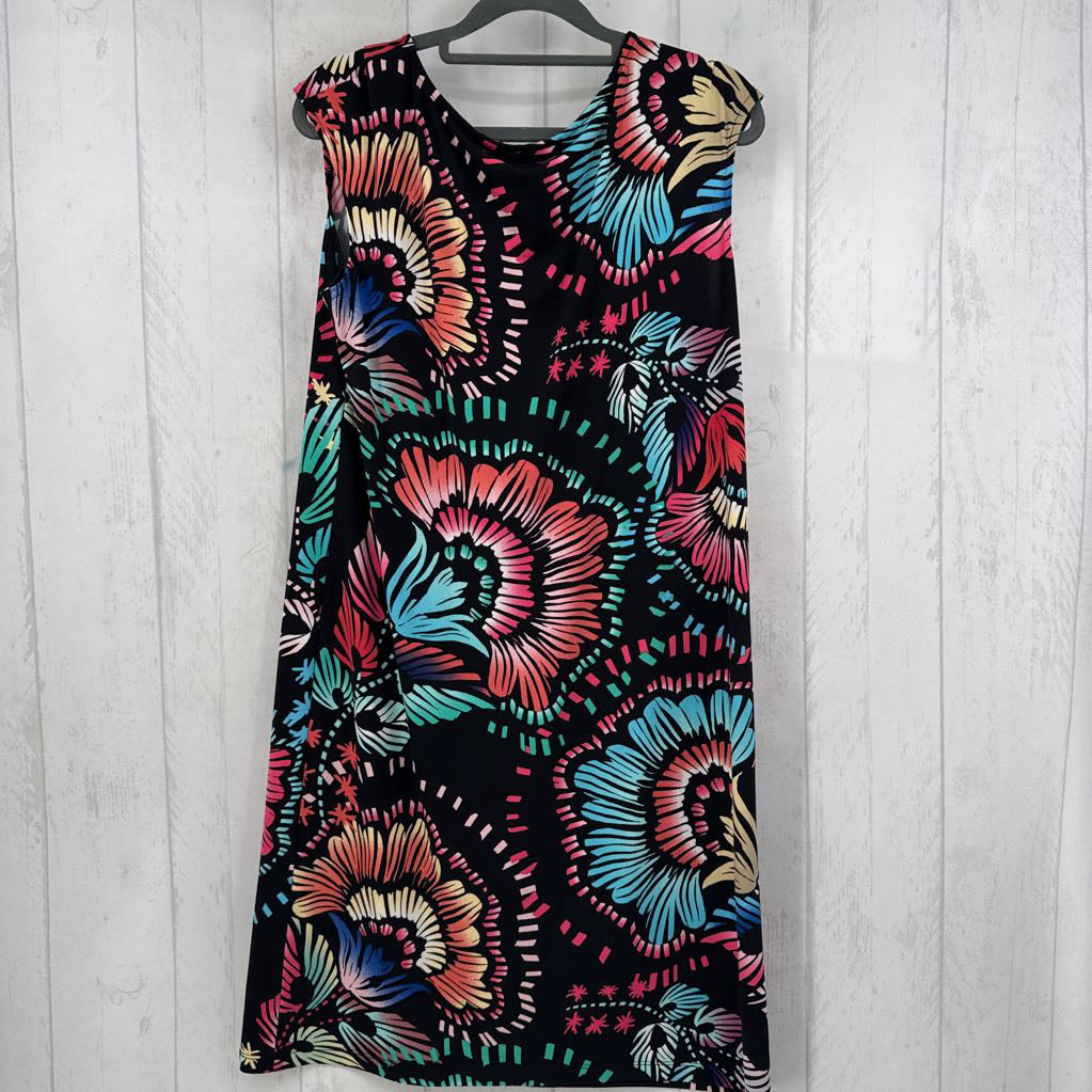 M flo print slvls dress