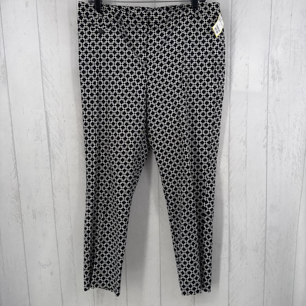 12 printed straight leg pant