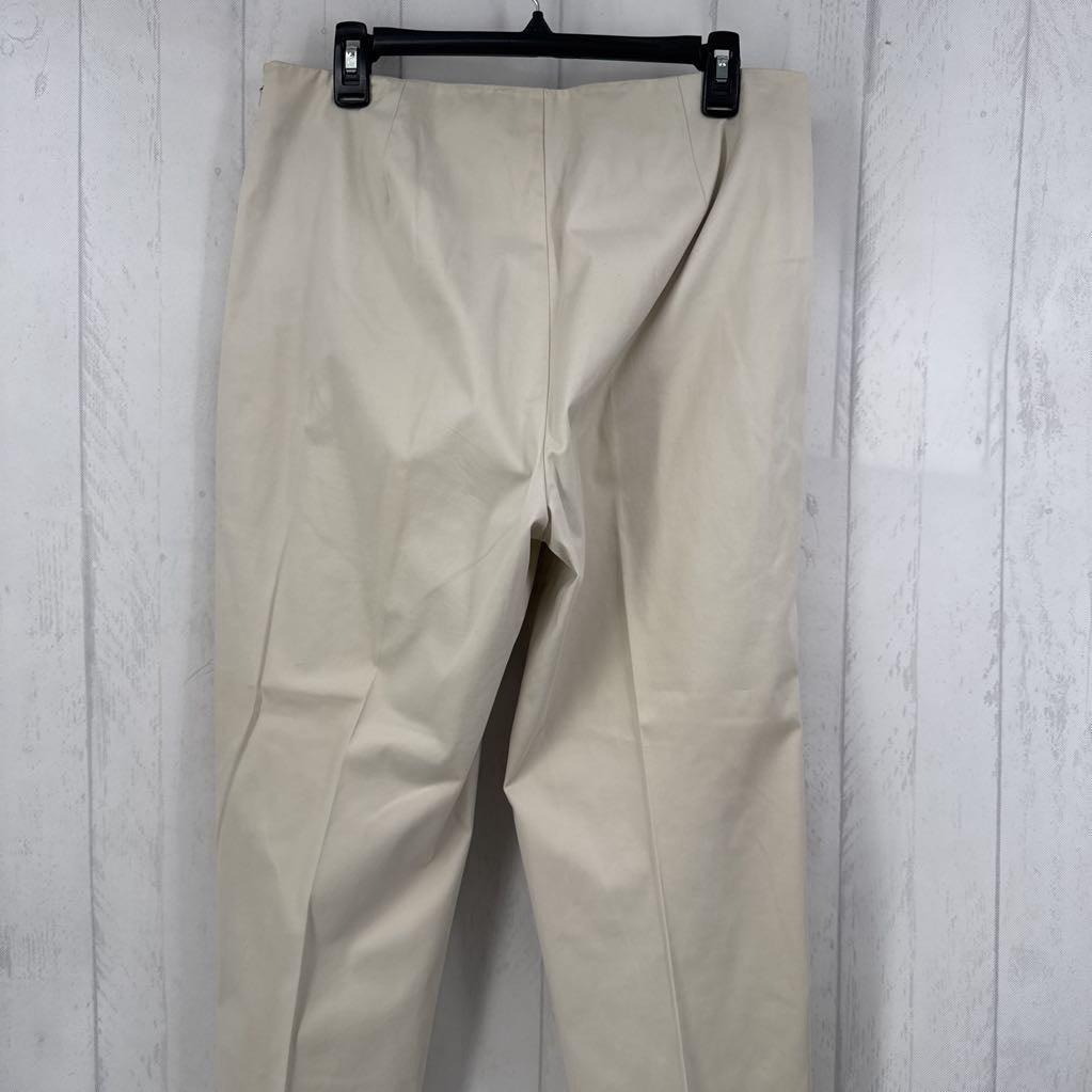 12 grommet embelished straight leg pant
