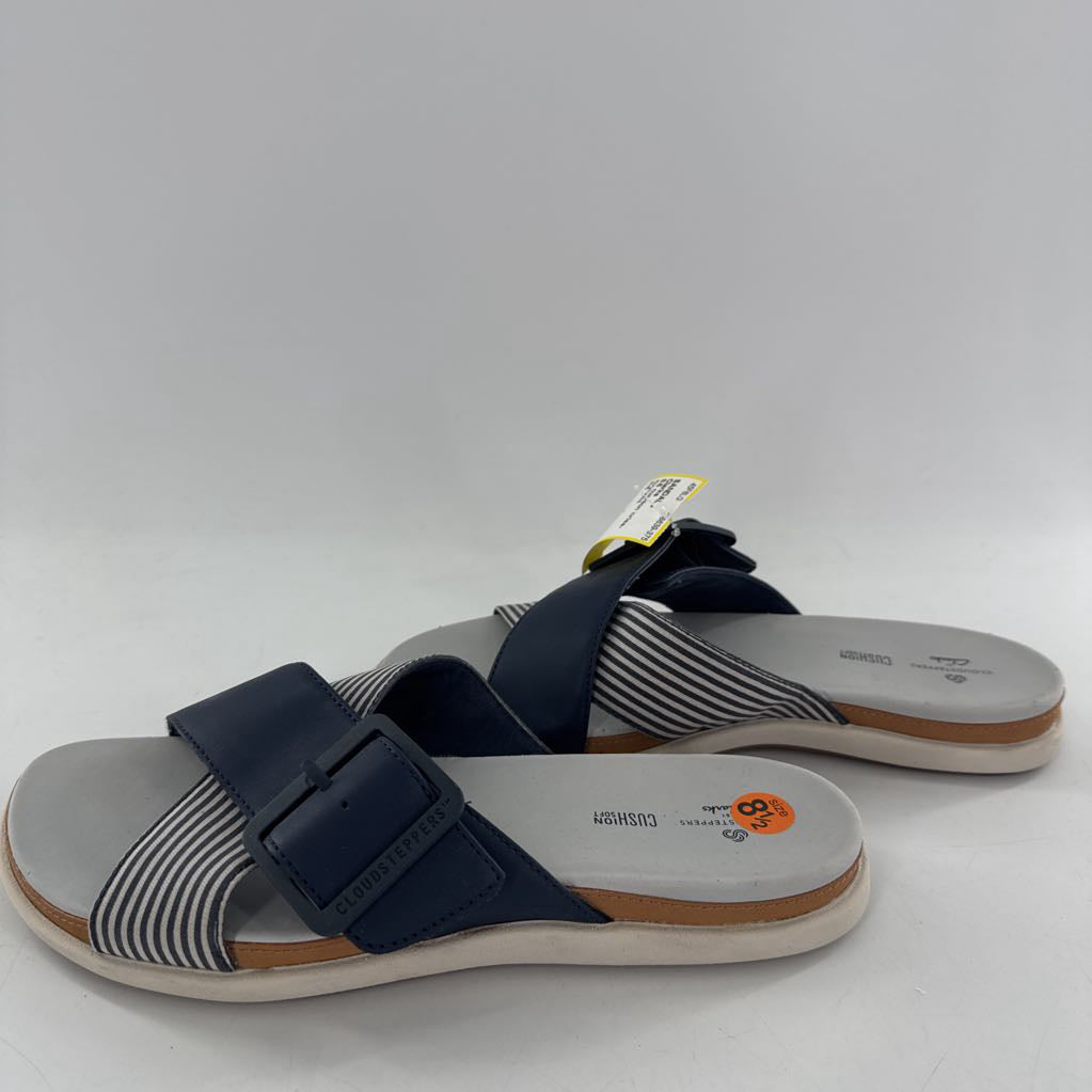 8.5 cushion criss-cross buckle sandal