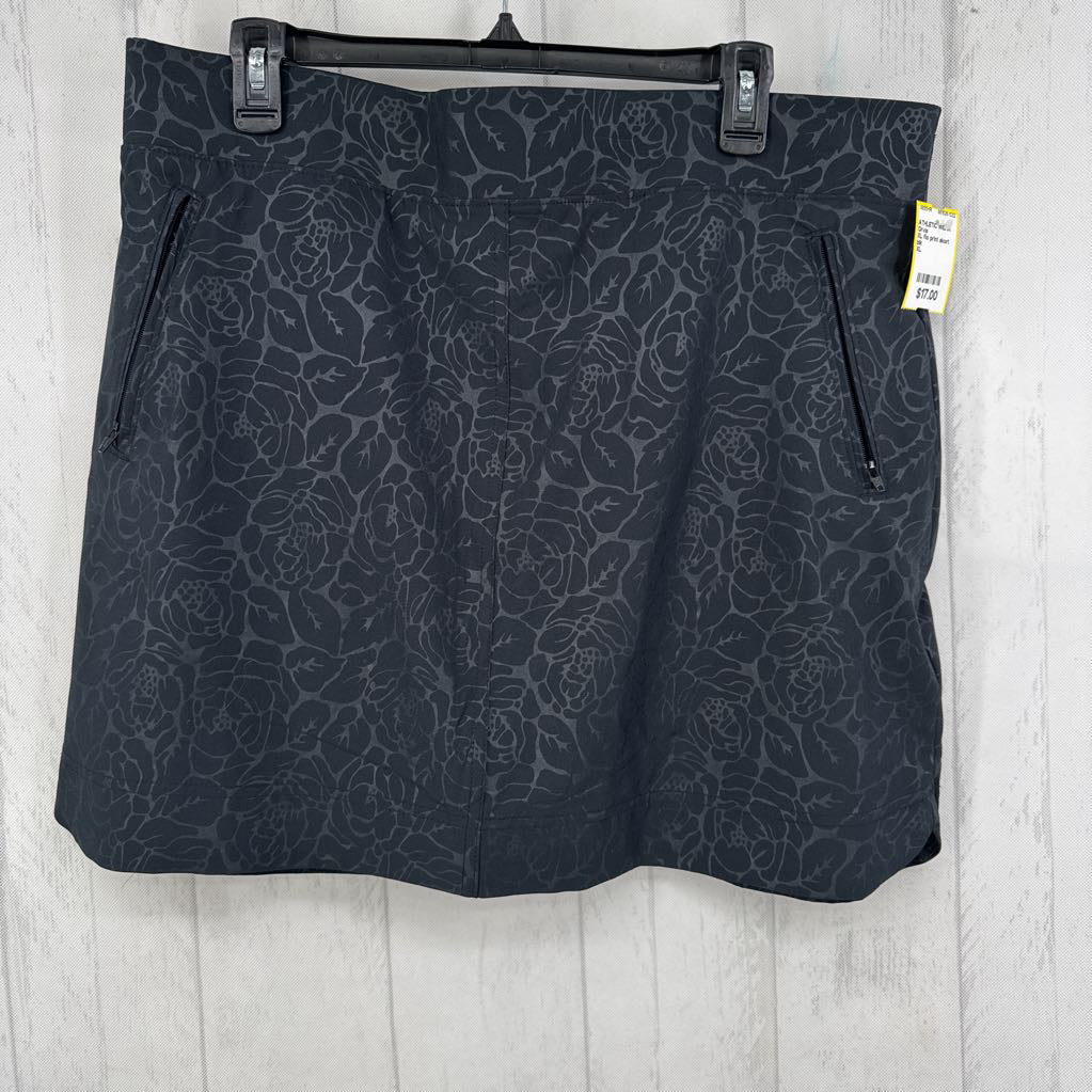 XL flo print skort