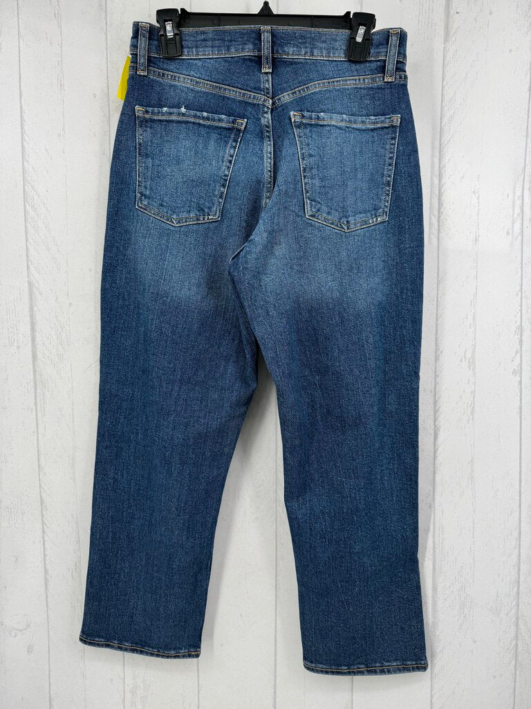 6 hi-rise straight leg jean