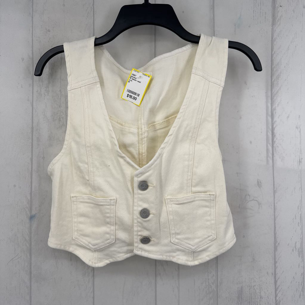 M denim vest