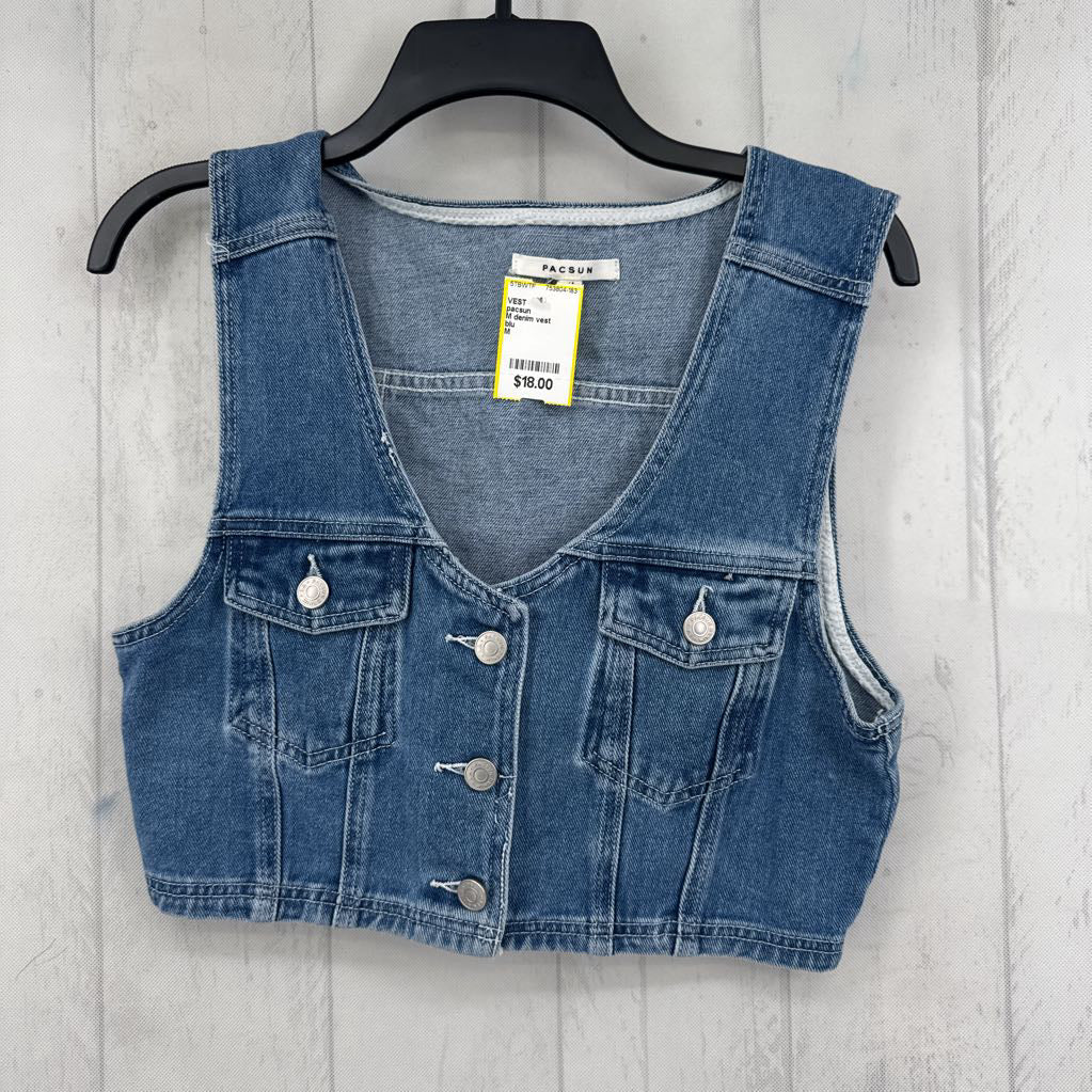 M denim vest