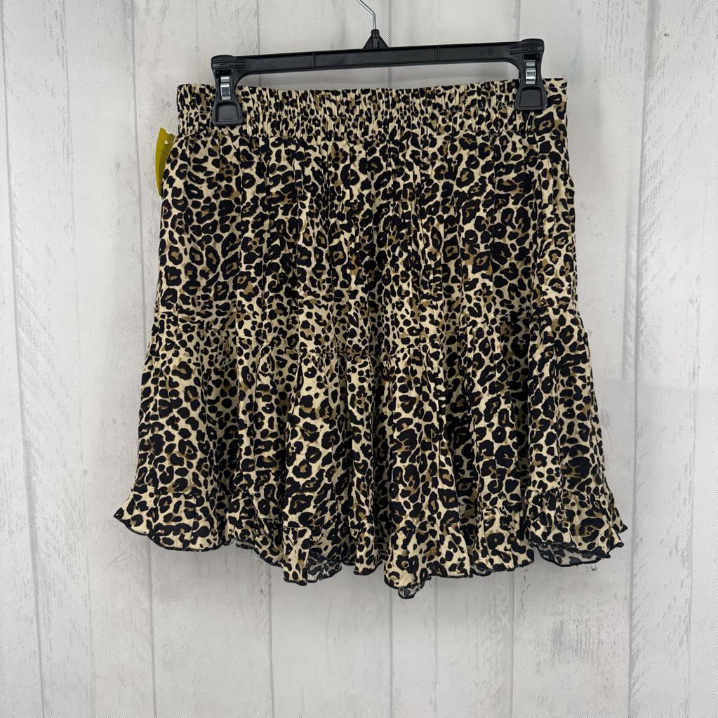 L animal print skirt