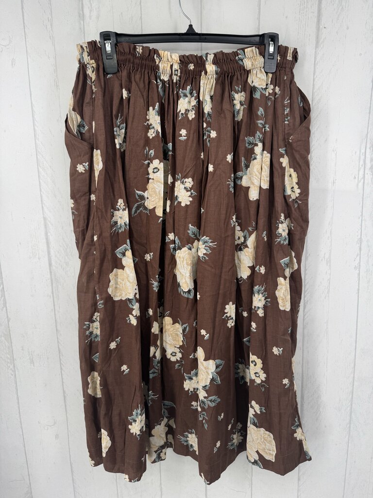 L flo print maxi skirt