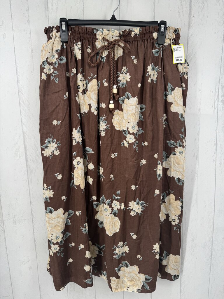 L flo print maxi skirt