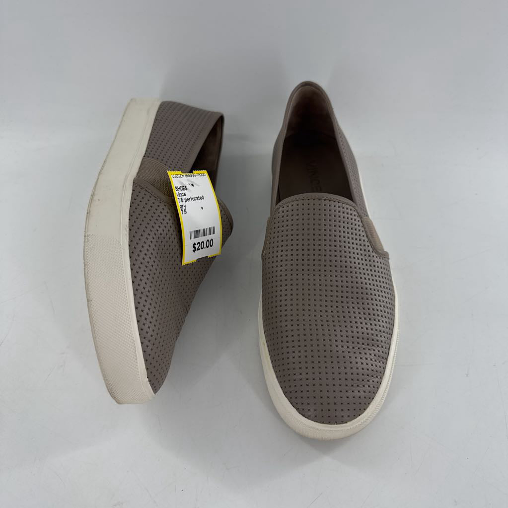 7.5 perforated leather slip-on sneaker