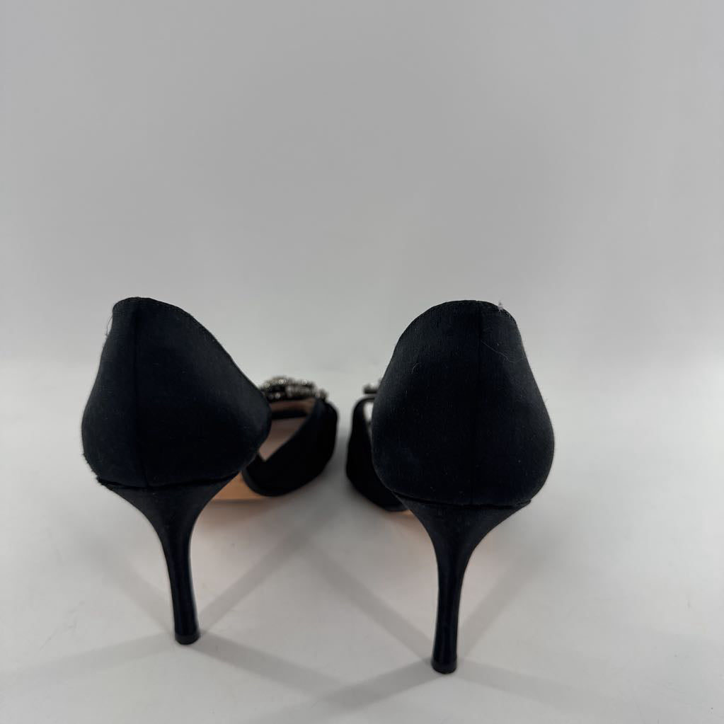 8 embelished peep toe heels