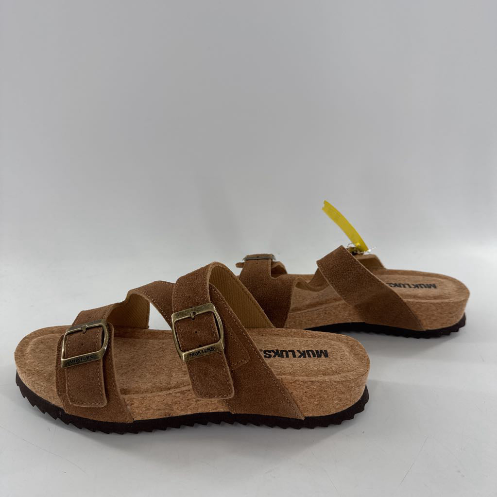 9.5 cork sole buckle sandals