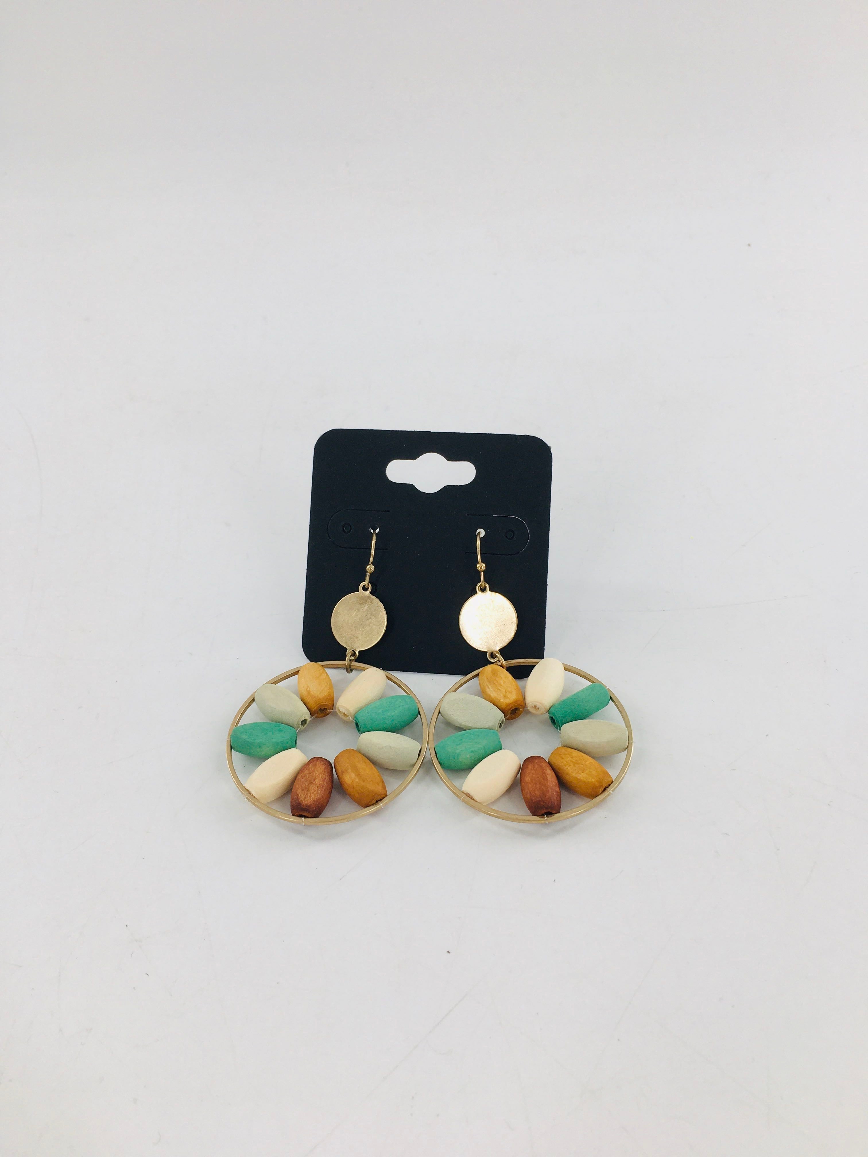 beaded dangle earrings
