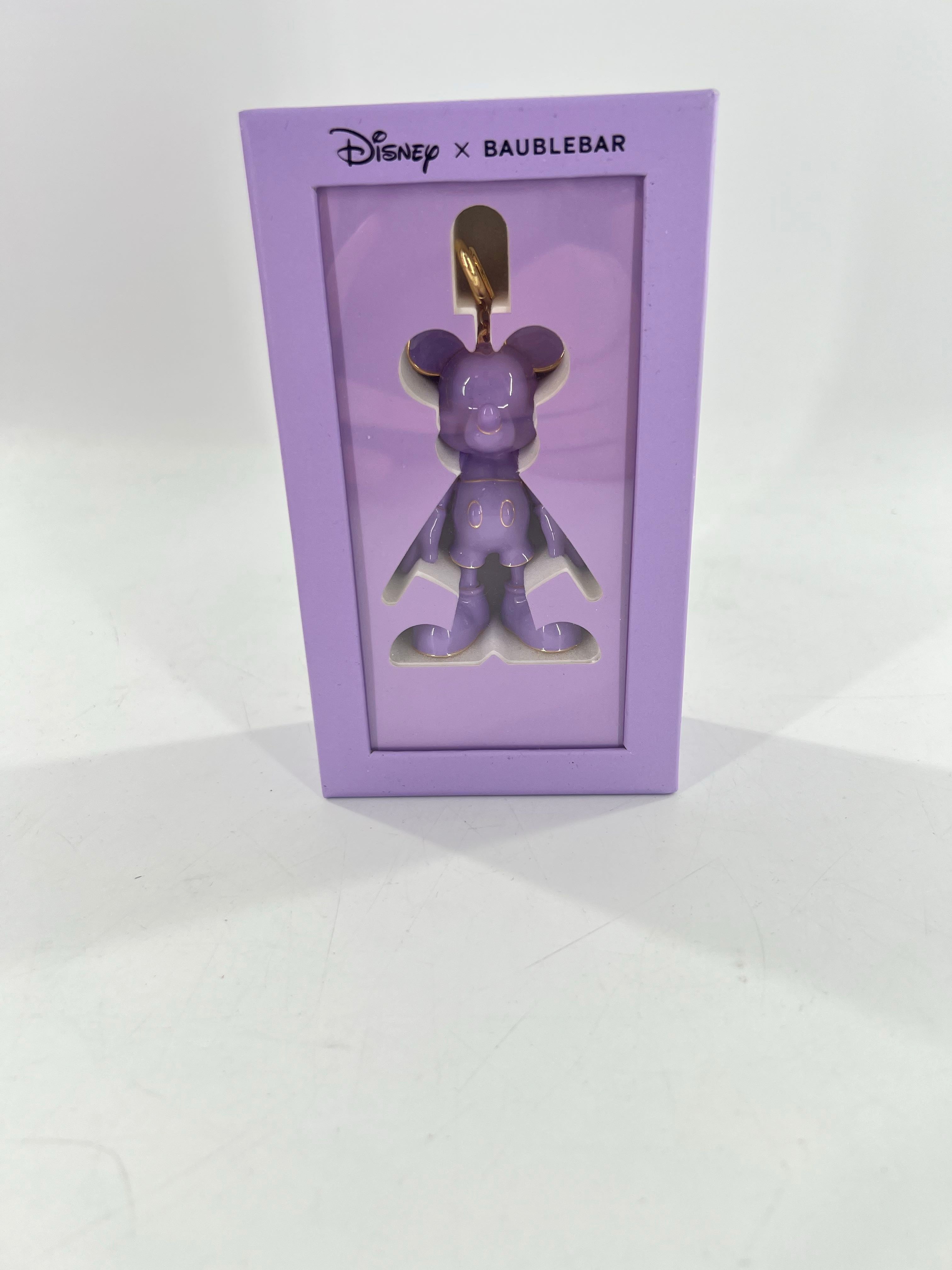 mickey mouse keychain/bag charm-purple