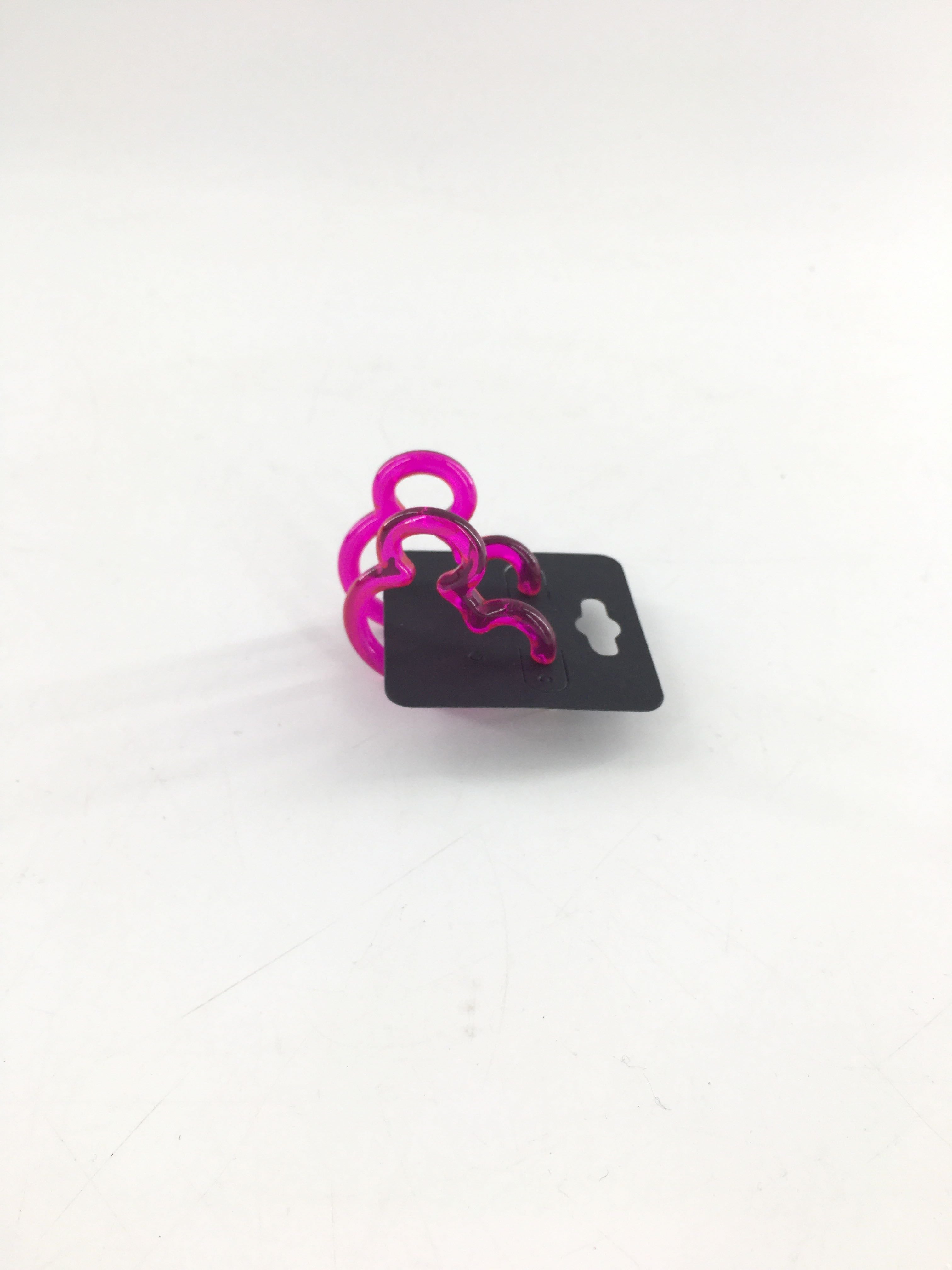 acrylic mickey ears hoop earrings