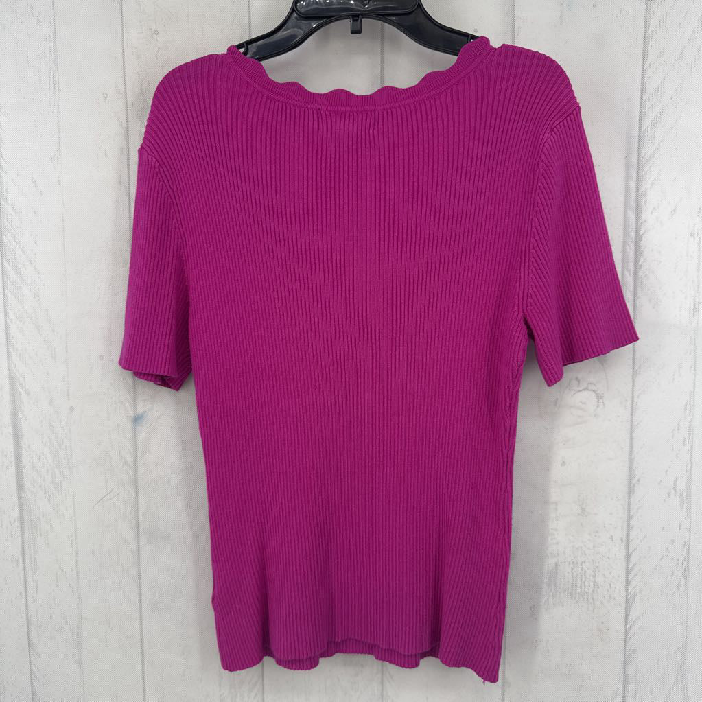 S rib knit s/s top