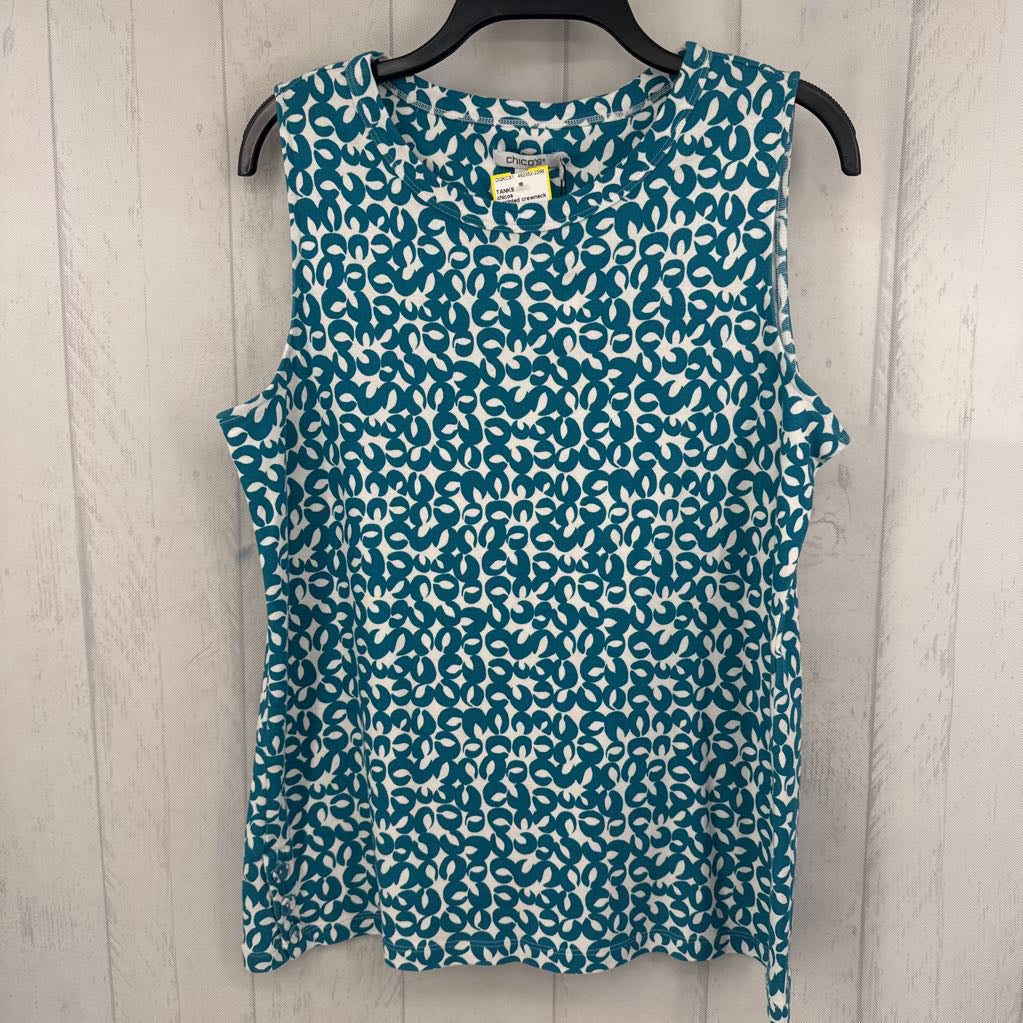 L printed crewneck tank