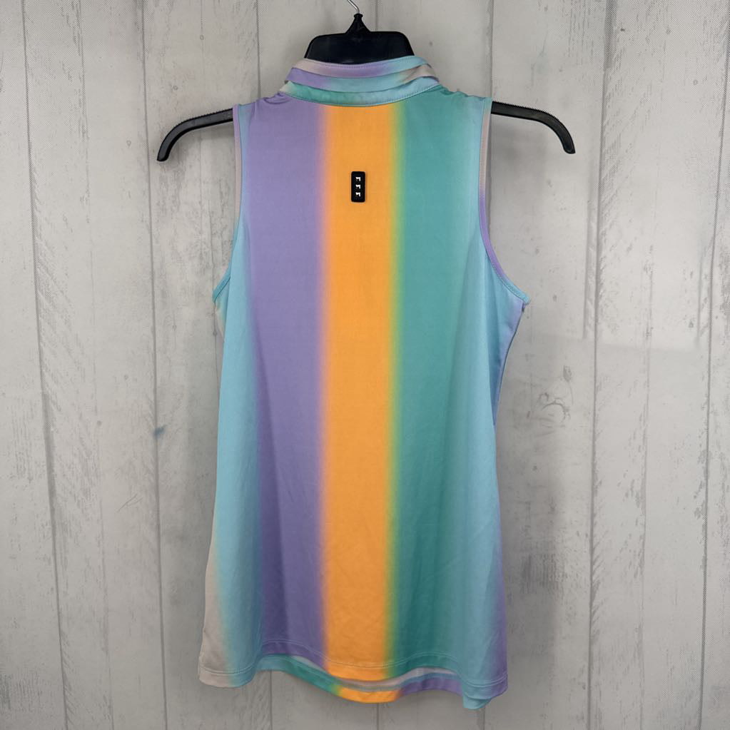 XS colorful zip front tank