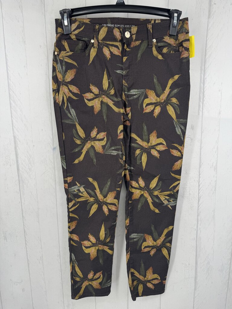 XS slim leg flo print jeans