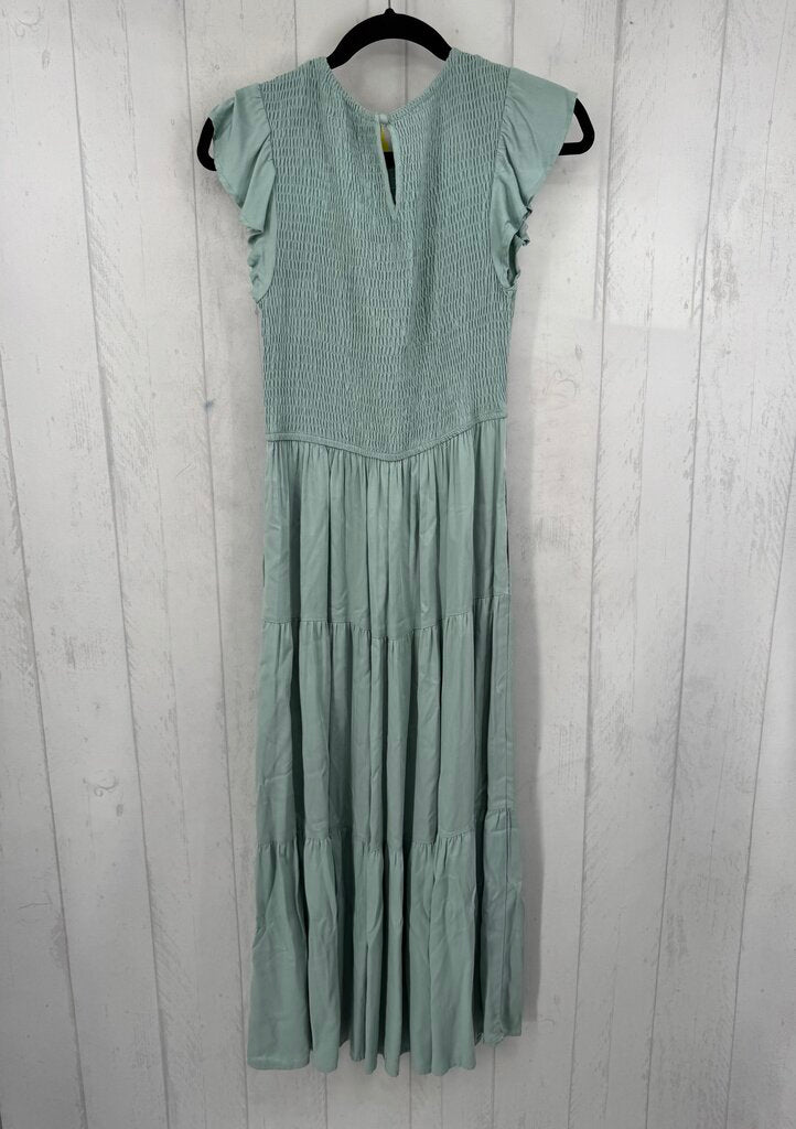 S smocked s/s tiered dress