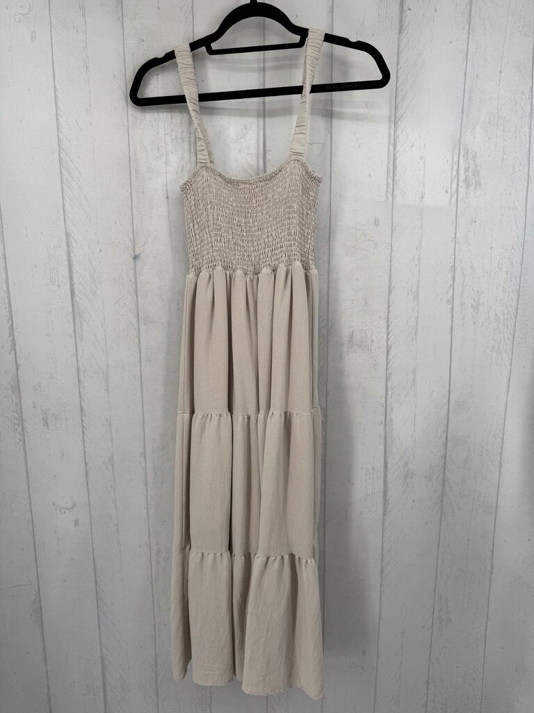 L smocked tiered sundress