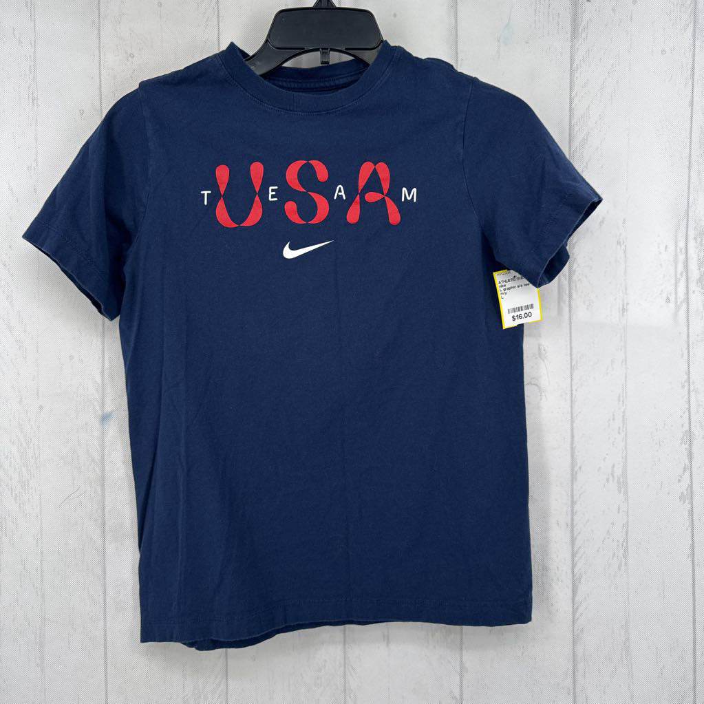 L graphic s/s tee-team USA