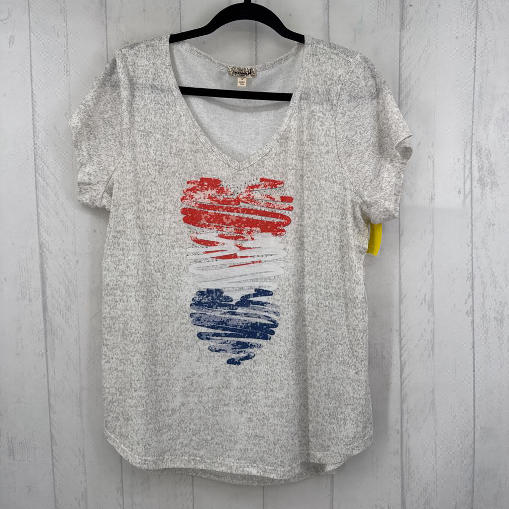 1X patriotic graphic s/s tee-