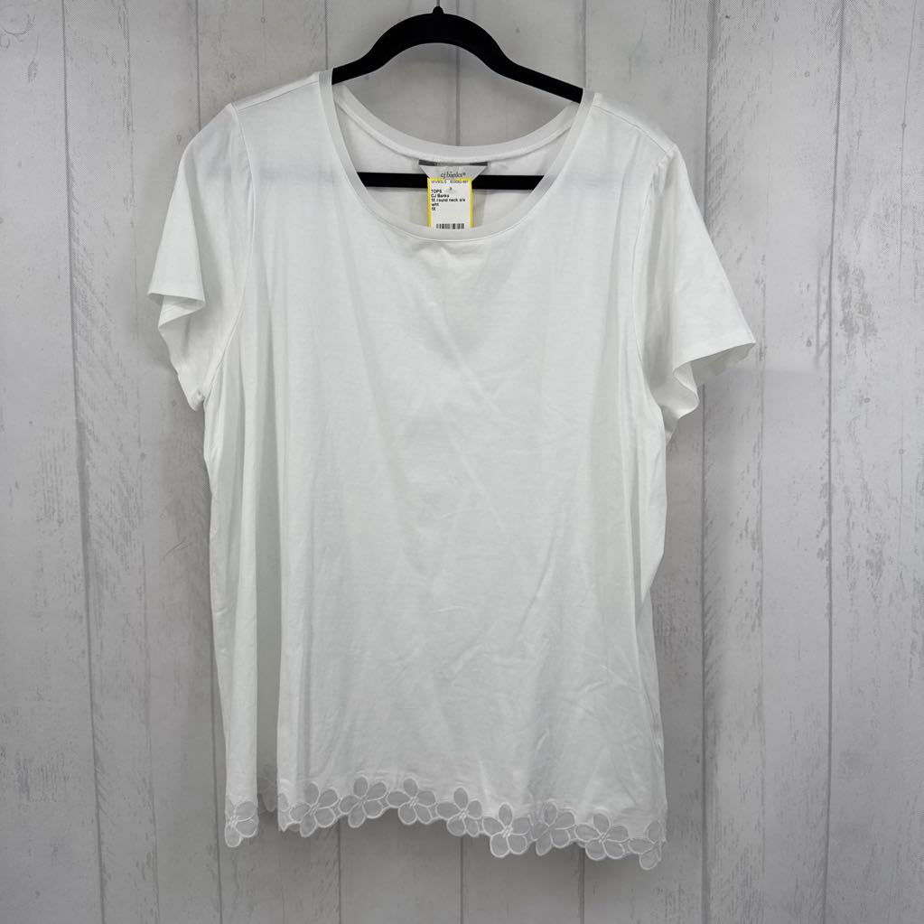 1X round neck s/s tee