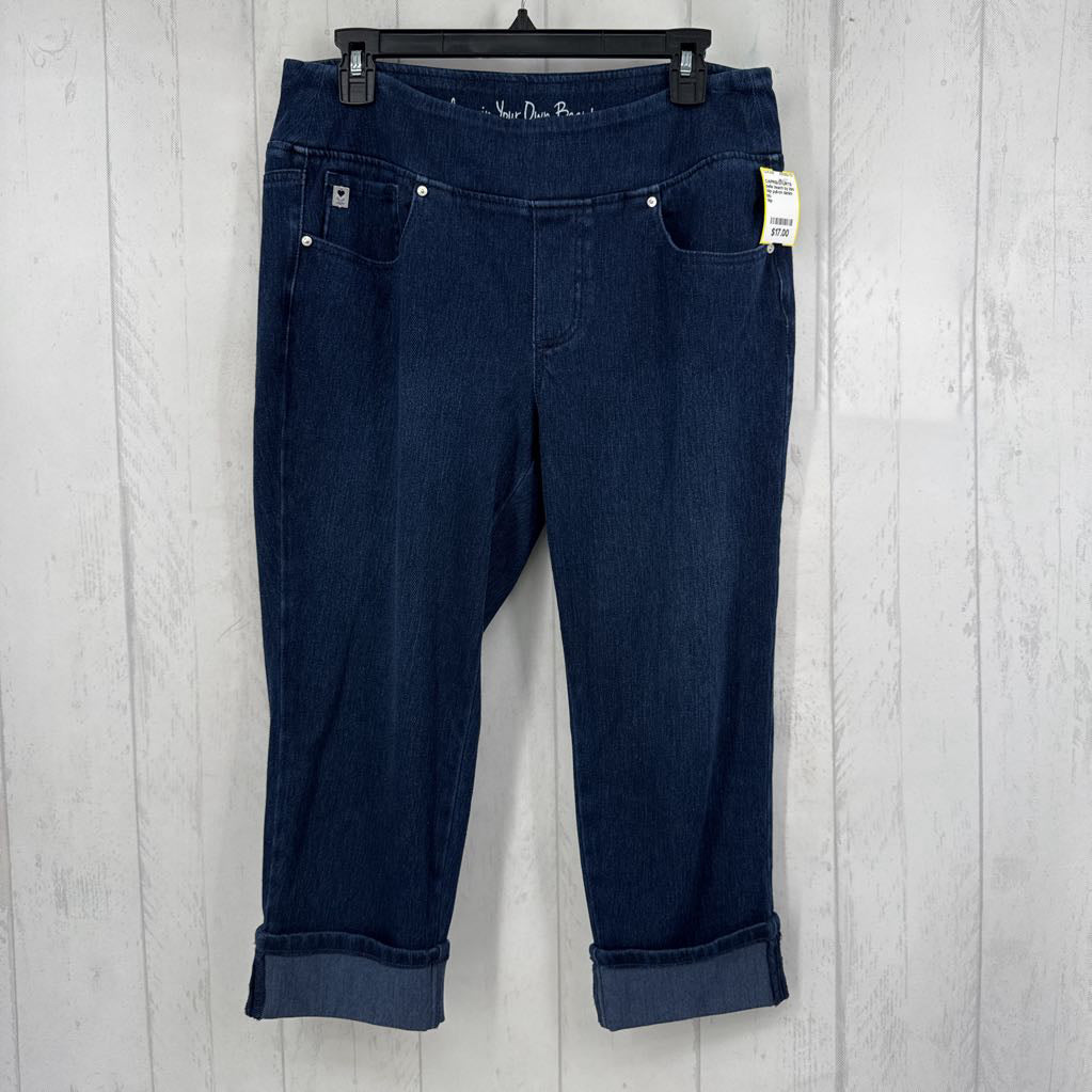 14p pull-on denim capris