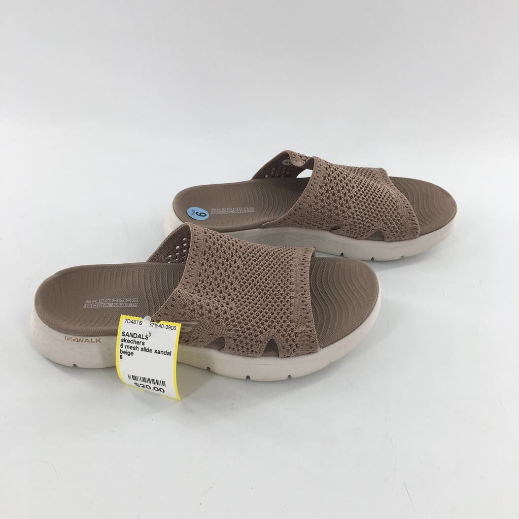 6 mesh slide sandal