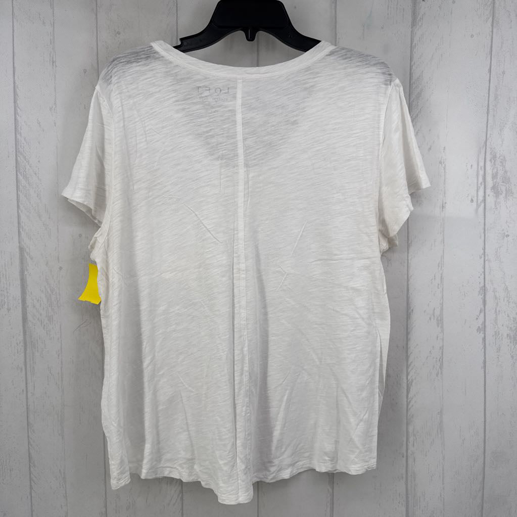 XL s/s pocket v-neck top