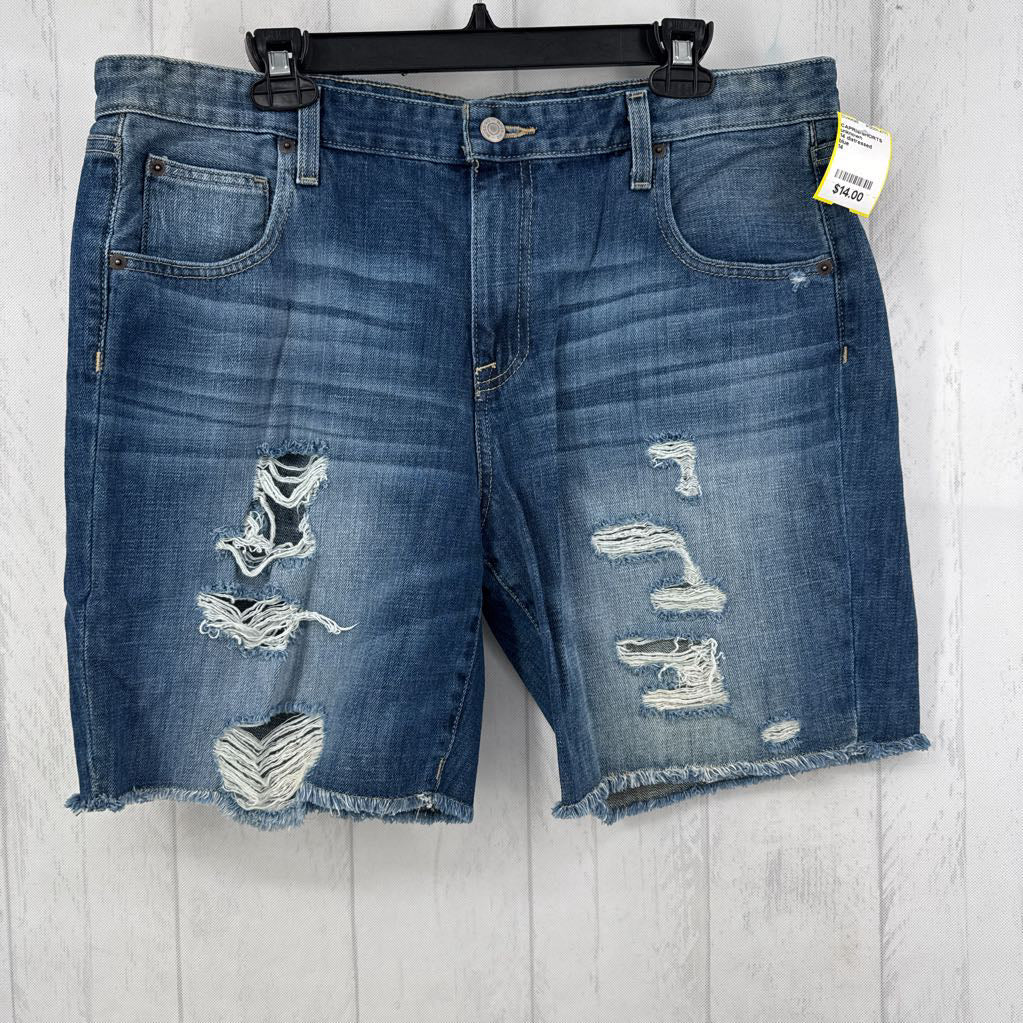 14 distressed bermuda shorts