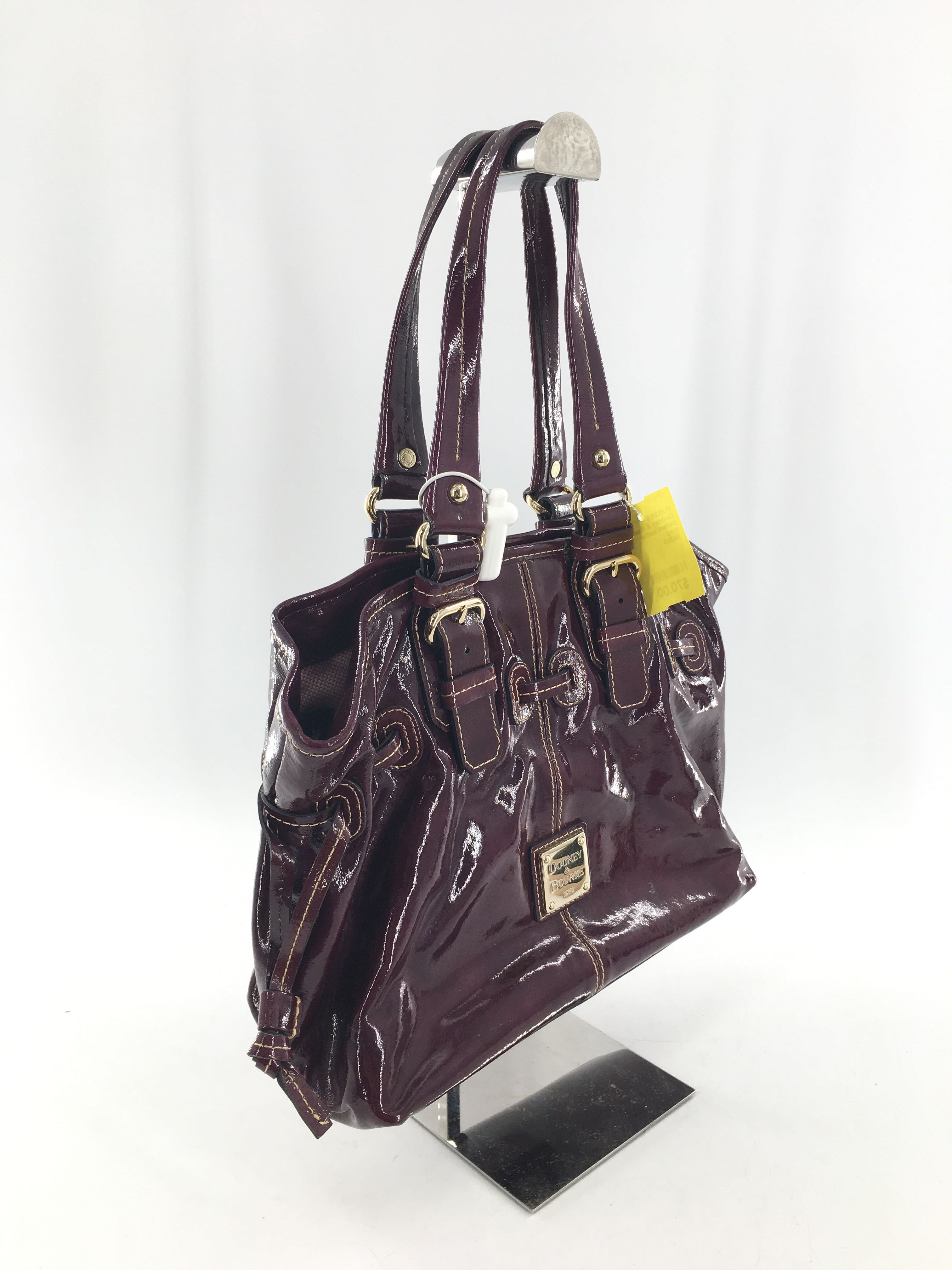 patent leather handbag