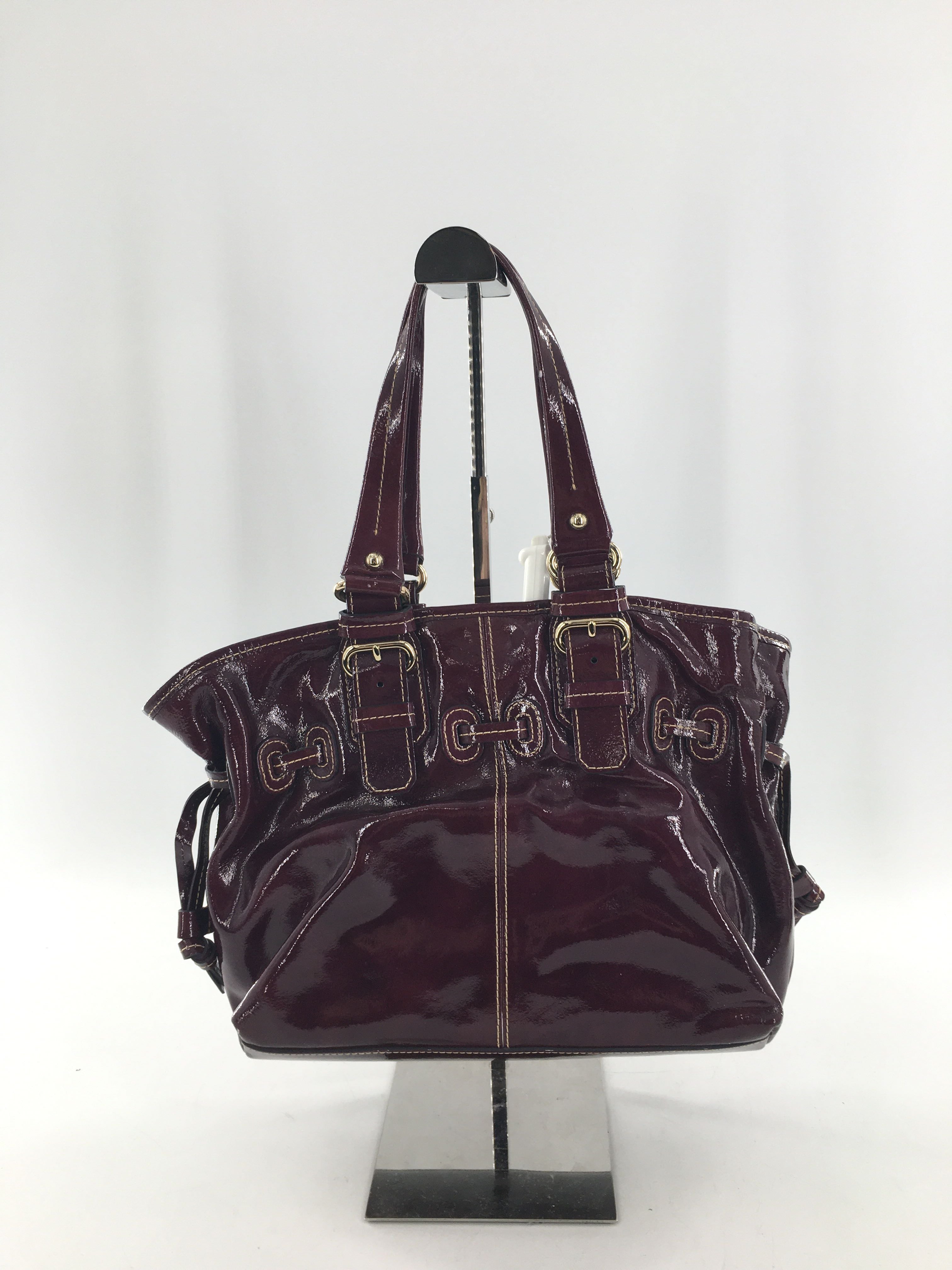 patent leather handbag