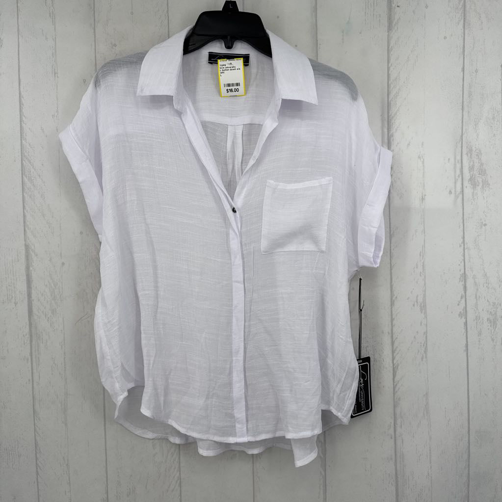L button down s/s top