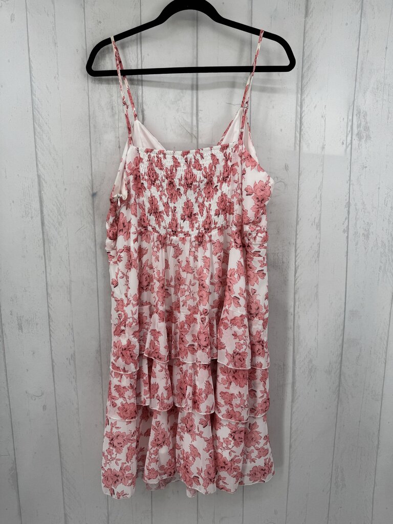 2XL flo print ruffled sundress