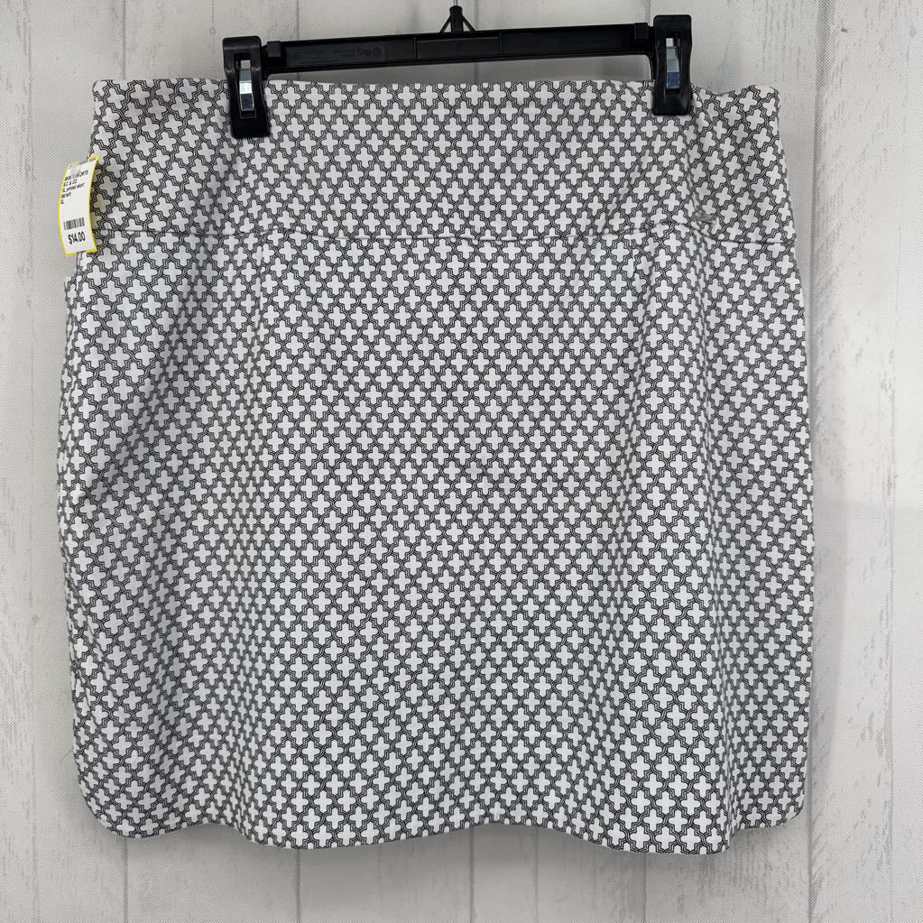 XL printed skort