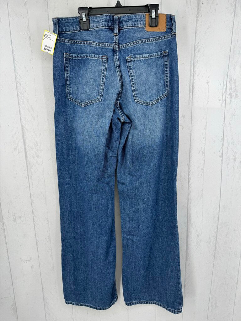 6 hi-rise wide leg jean