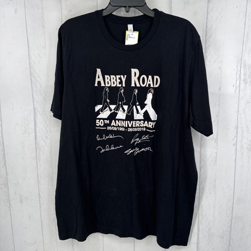 2XL graphic s/s tee-abbey rd