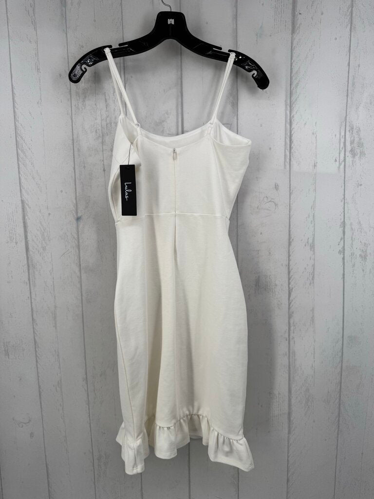 XS ruffle hem bodycon dress