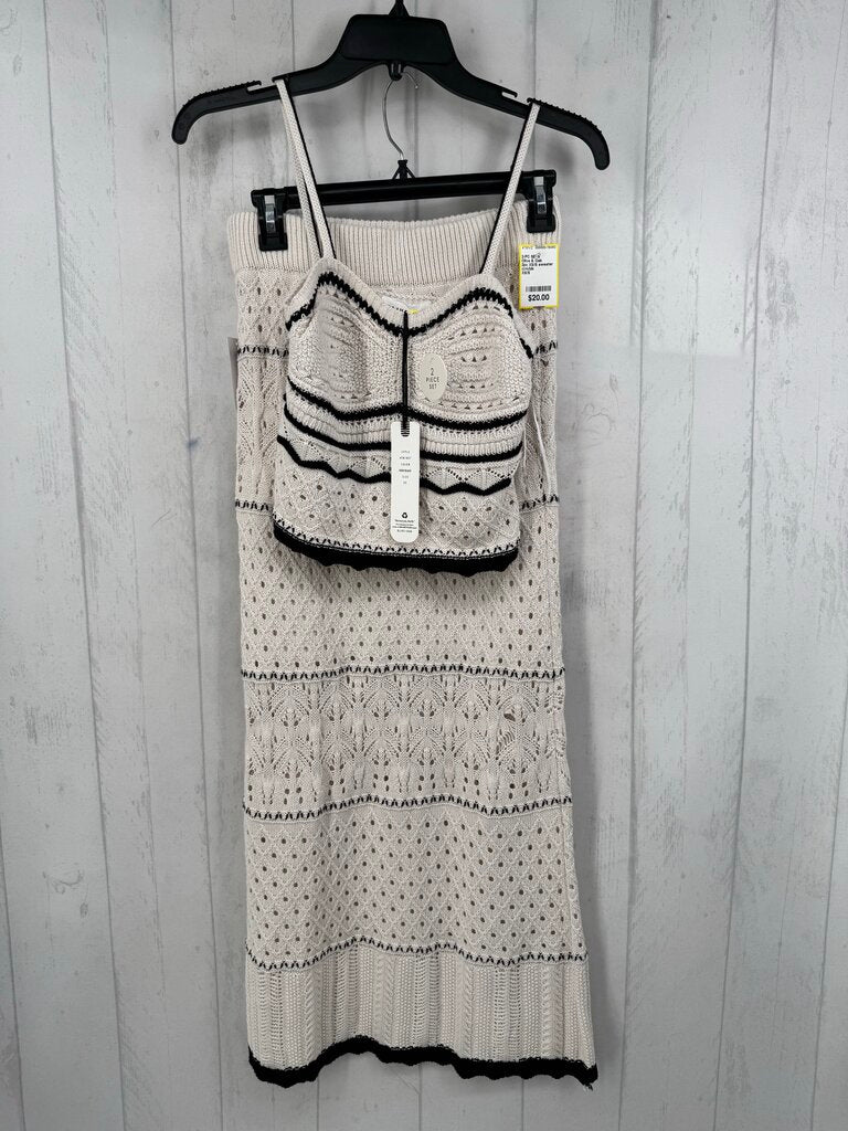 2pc XS/S sweater tank/skirt set