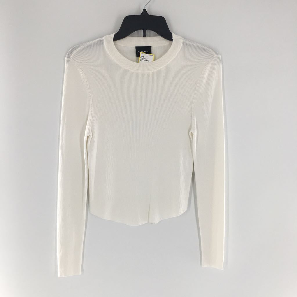 L ribbed l/s top
