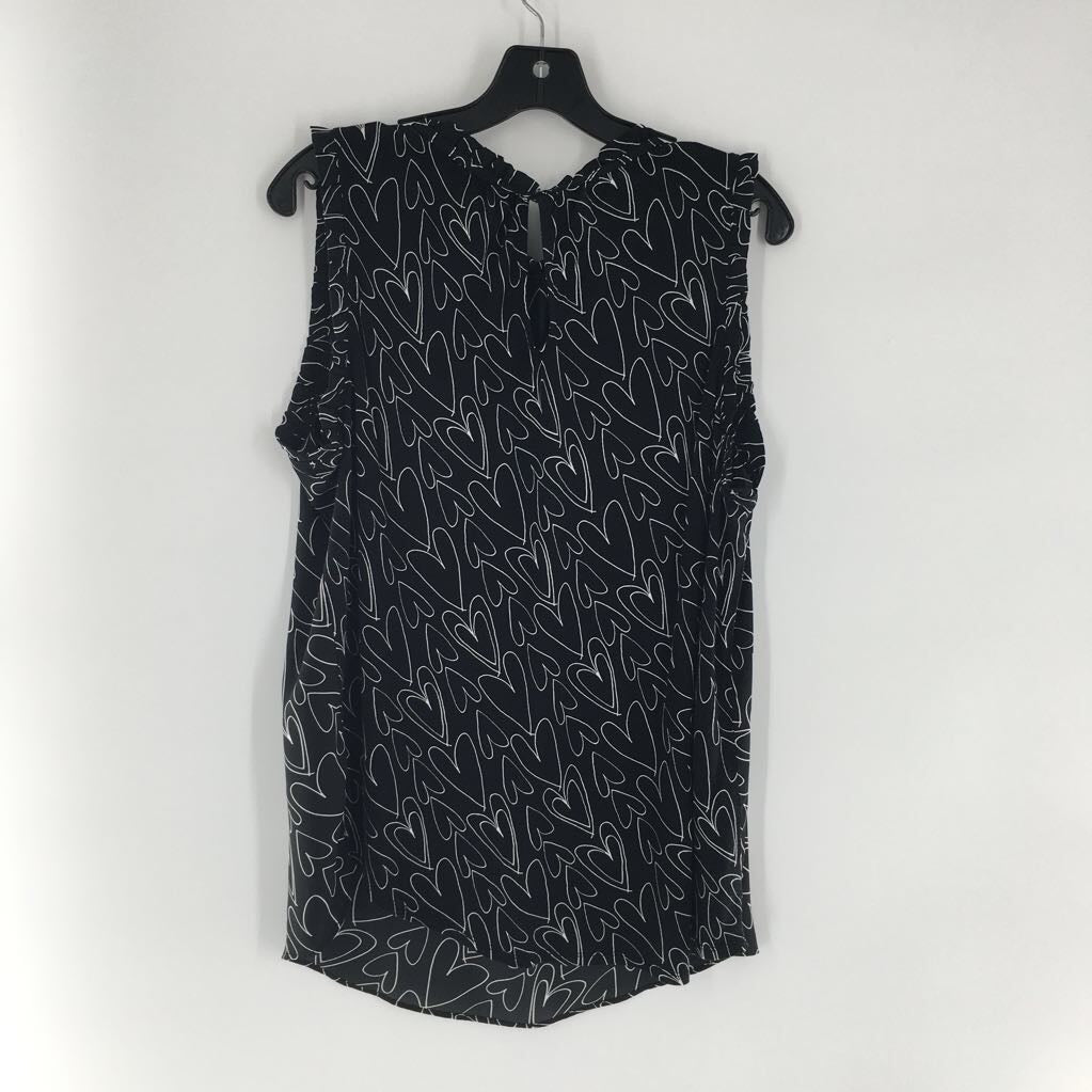 L heart print tank