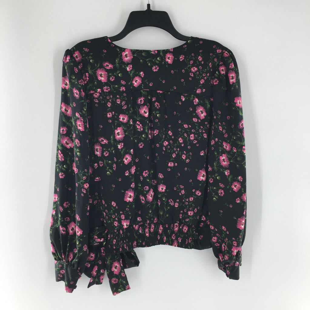 L flo print crossover l/s top